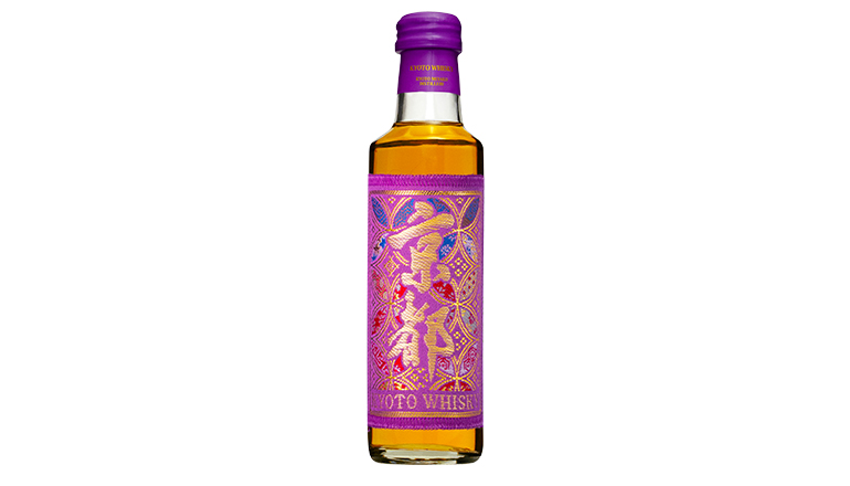京都ウイスキー西陣織ラベル 紫帯200ml｜京都みやこ蒸溜所｜ウイスキー