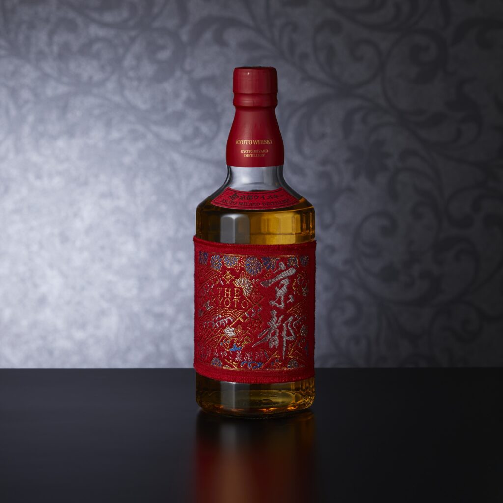 京都ウイスキー西陣織ラベル 赤帯700ml｜京都みやこ蒸溜所｜ウイスキー